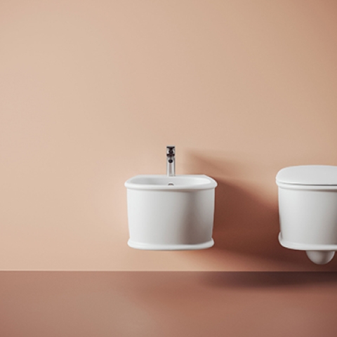 THE.ARTCERAM Atelier with WALL-HUNG WC - WALL-HUNG BIDET kit
