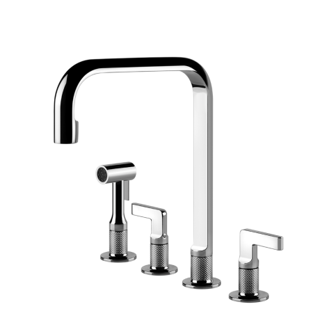 GESSI INCISO Swivel sink group with single-jet shower
