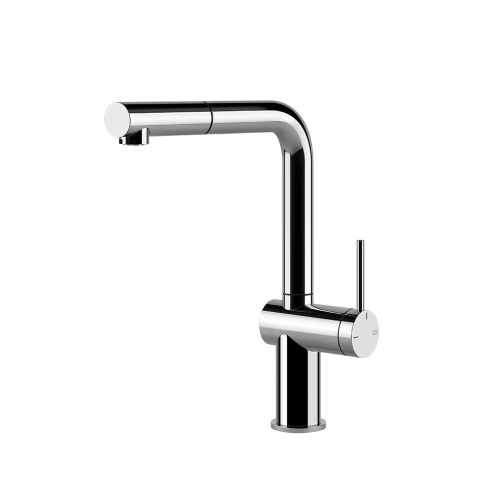 GESSI INEDITO Single-lever swivel mixer with single-jet shower