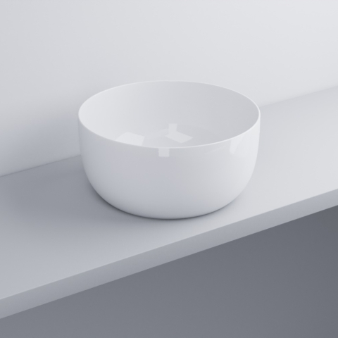 CIELO ROUND COUNTERTOP BASIN WITHOUT OVERFLOW