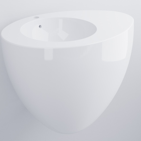 CIELO WALL-MOUNTED WASHBASIN 70 WITH SINGLE HOLE
