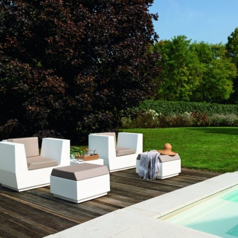 PLUST ARMCHAIR BIG-CUT LIGHT IN&OUT C/CUSHION