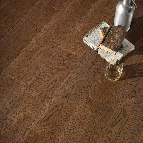 ORIGINAL PARQUET EASY PLANCIA Rovere 'Standard' Terra di Siena mm 10x150x1400