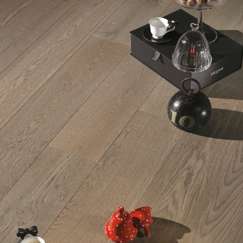 ORIGINAL PARQUET EASY PLANCIA Rovere 'Standard' Fumo di Londra Light mm 10x150x1400